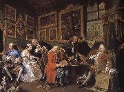 William Hogarth Group painting fashionable marriage marriage Spain oil painting artist